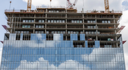 Modern Construction and Infrastructure Development Concept.