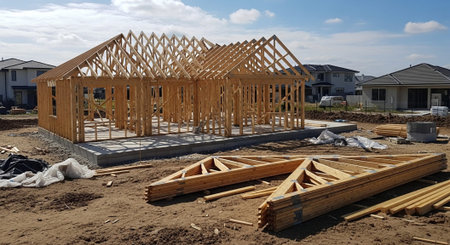 Modern Construction and Infrastructure Development Concept.