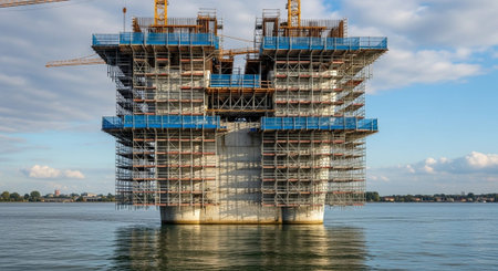 Modern Construction and Infrastructure Development Concept.