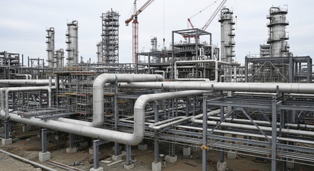 Modern Construction and Infrastructure Development Concept.