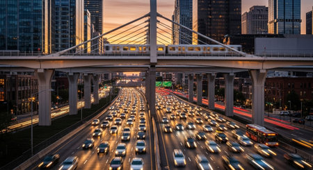 Modern Construction and Infrastructure Development Concept.