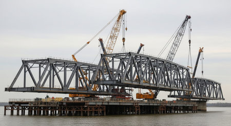 Modern Construction and Infrastructure Development Concept.