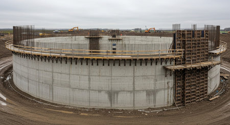 Modern Construction and Infrastructure Development Concept.