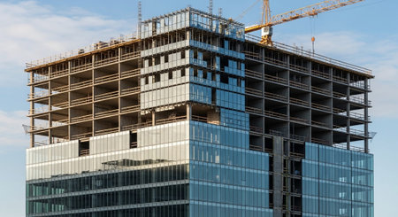 Modern Construction and Infrastructure Development Concept.