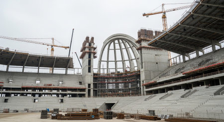 Modern Construction and Infrastructure Development Concept.
