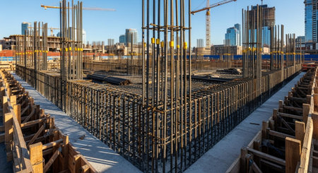Modern Construction and Infrastructure Development Concept.