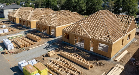 Modern Construction and Infrastructure Development Concept.