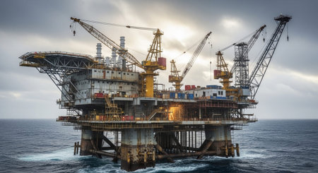 Modern Construction and Infrastructure Development Concept.