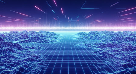 Abstract Concept and Technology Background Collection.