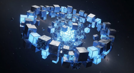 Abstract Concept and Technology Background Collection.
