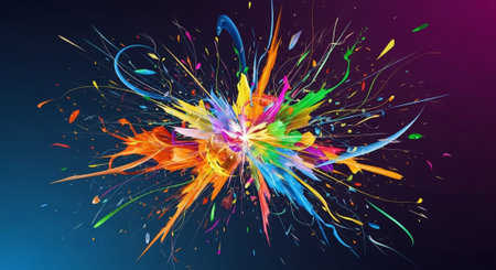 Abstract Concept and Technology Background Collection.