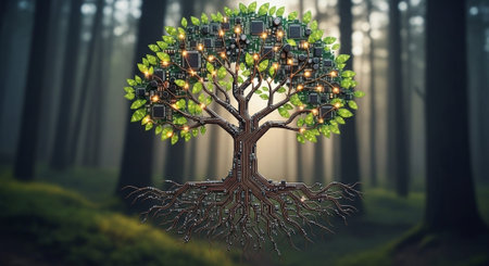 Abstract Concept and Technology Background Collection.の写真素材