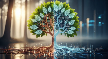 Abstract Concept and Technology Background Collection.の写真素材