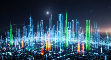 Abstract Concept and Technology Background Collection.