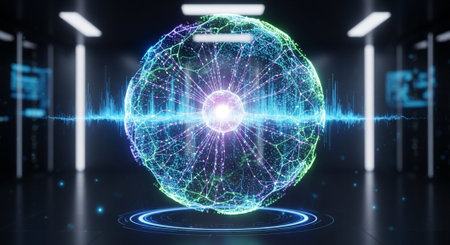 Abstract Concept and Technology Background Collection.