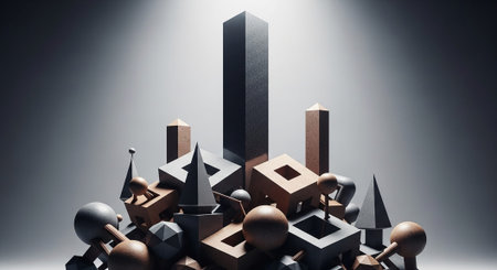 Abstract Concept and Technology Background Collection.