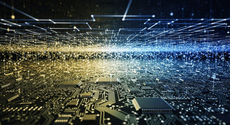 Abstract Concept and Technology Background Collection.