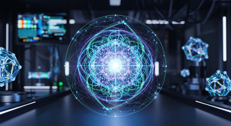 Abstract Concept and Technology Background Collection.