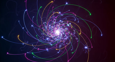 Abstract Concept and Technology Background Collection.
