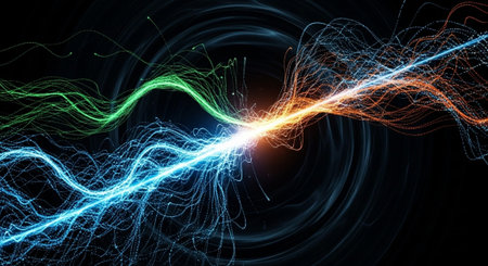 Abstract Concept and Technology Background Collection.