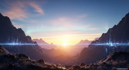 Abstract Concept and Technology Background Collection.