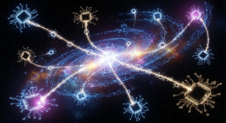Abstract Concept and Technology Background Collection.