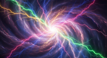Abstract Concept and Technology Background Collection.