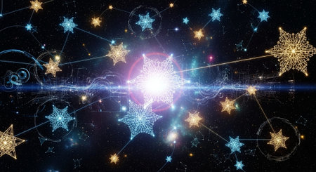 Abstract Concept and Technology Background Collection.