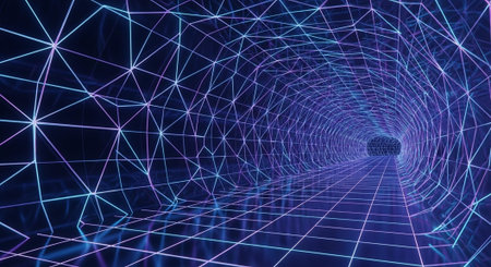 Abstract Concept and Technology Background Collection.