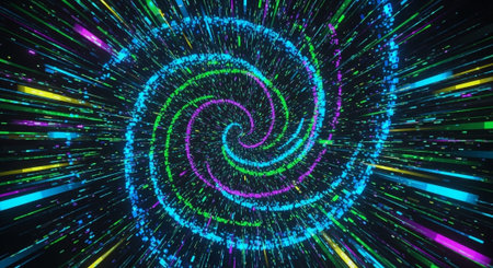 Abstract Concept and Technology Background Collection.