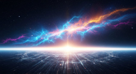 Abstract Concept and Technology Background Collection.