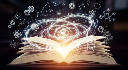 Abstract Concept and Technology Background Collection.