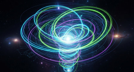 Abstract Concept and Technology Background Collection.