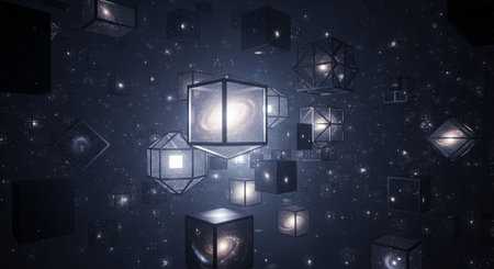 Abstract Concept and Technology Background Collection.