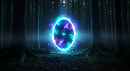 Abstract Concept and Technology Background Collection.