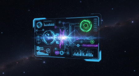 Abstract Concept and Technology Background Collection.