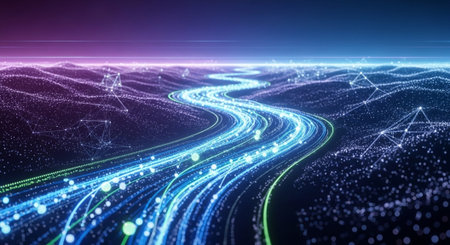 Abstract Concept and Technology Background Collection.