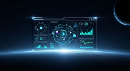 Abstract Concept and Technology Background Collection.