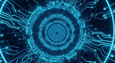 Abstract Concept and Technology Background Collection.