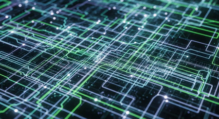 Abstract Concept and Technology Background Collection.