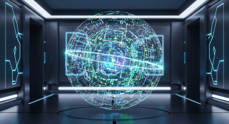 Abstract Concept and Technology Background Collection.