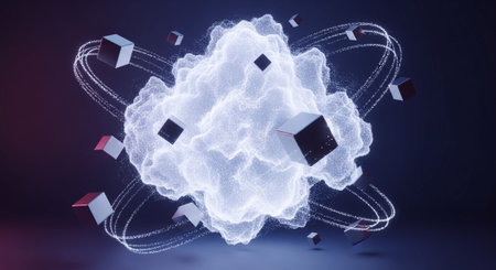 Abstract Concept and Technology Background Collection.