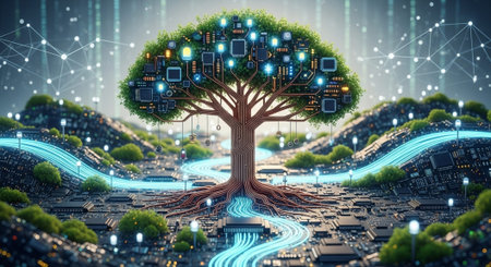 Abstract Concept and Technology Background Collection.の写真素材