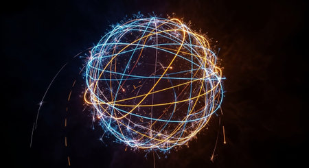 Abstract Concept and Technology Background Collection.