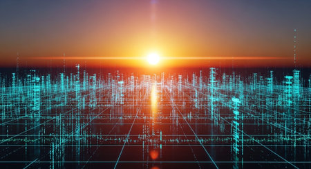 Abstract Concept and Technology Background Collection.
