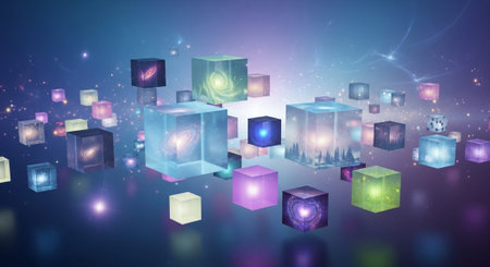 Abstract Concept and Technology Background Collection.