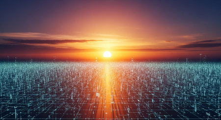 Abstract Concept and Technology Background Collection.