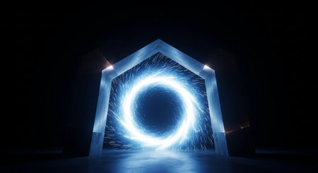 Abstract Concept and Technology Background Collection.