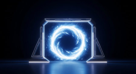 Abstract Concept and Technology Background Collection.