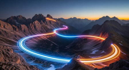 Abstract Concept and Technology Background Collection.